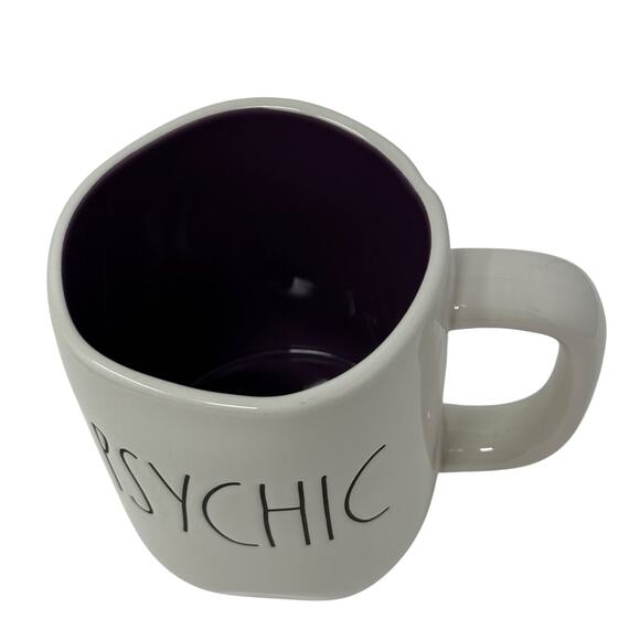 Rae Dunn Artisan Collection By Magenta White Ceramic PSYCHIC  Mug Farmhouse - Picture 6 of 7